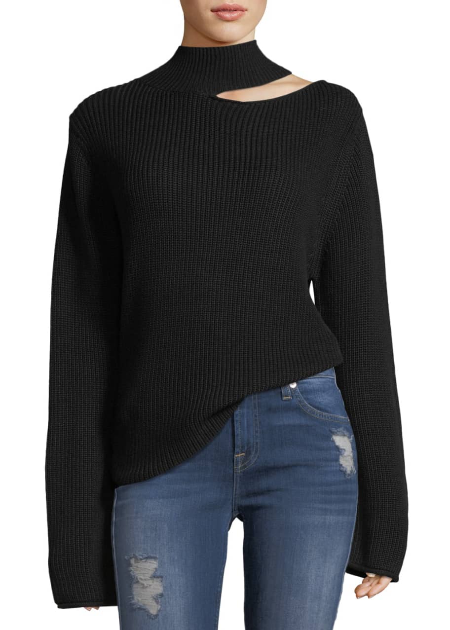 Rta langley 2025 cutout shoulder sweater