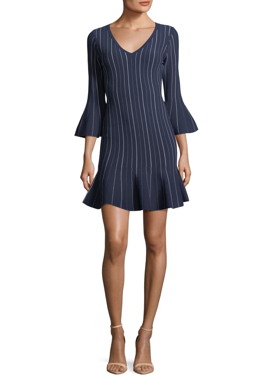 Striped Mini Mermaid Dress