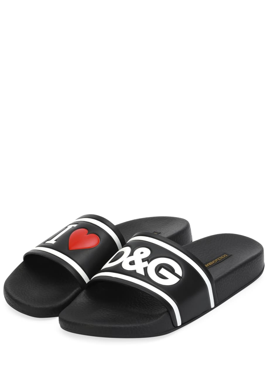 Dolce & Gabbana I Love DG Beach Slide Sandal - Bergdorf Goodman