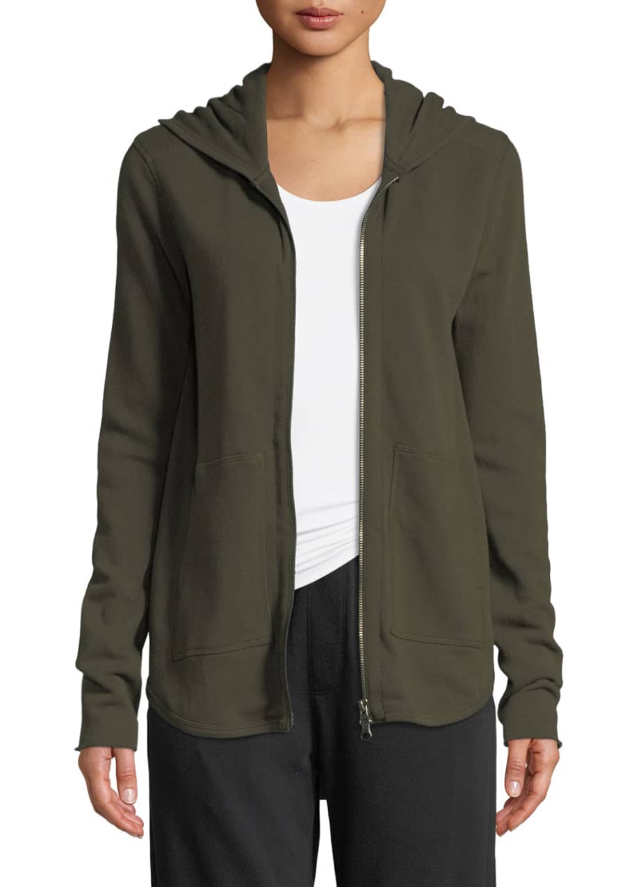 ATM Anthony Thomas Melillo Zip-Front French Terry Hoodie 