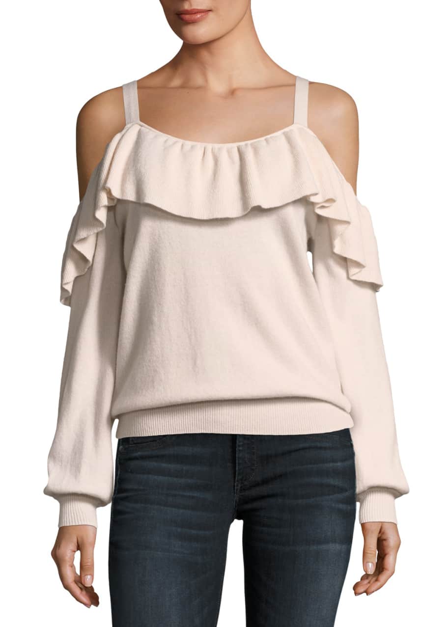 Joie Delbin Cold Shoulder Cashmere Sweater Bergdorf Goodman
