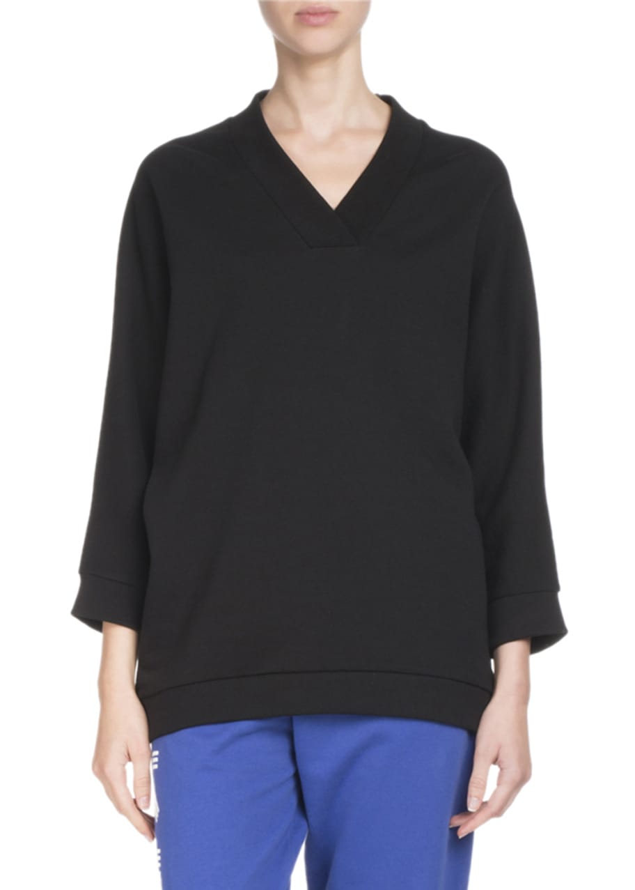 Kenzo V Neck Logo Sport Pullover Sweatshirt Bergdorf Goodman