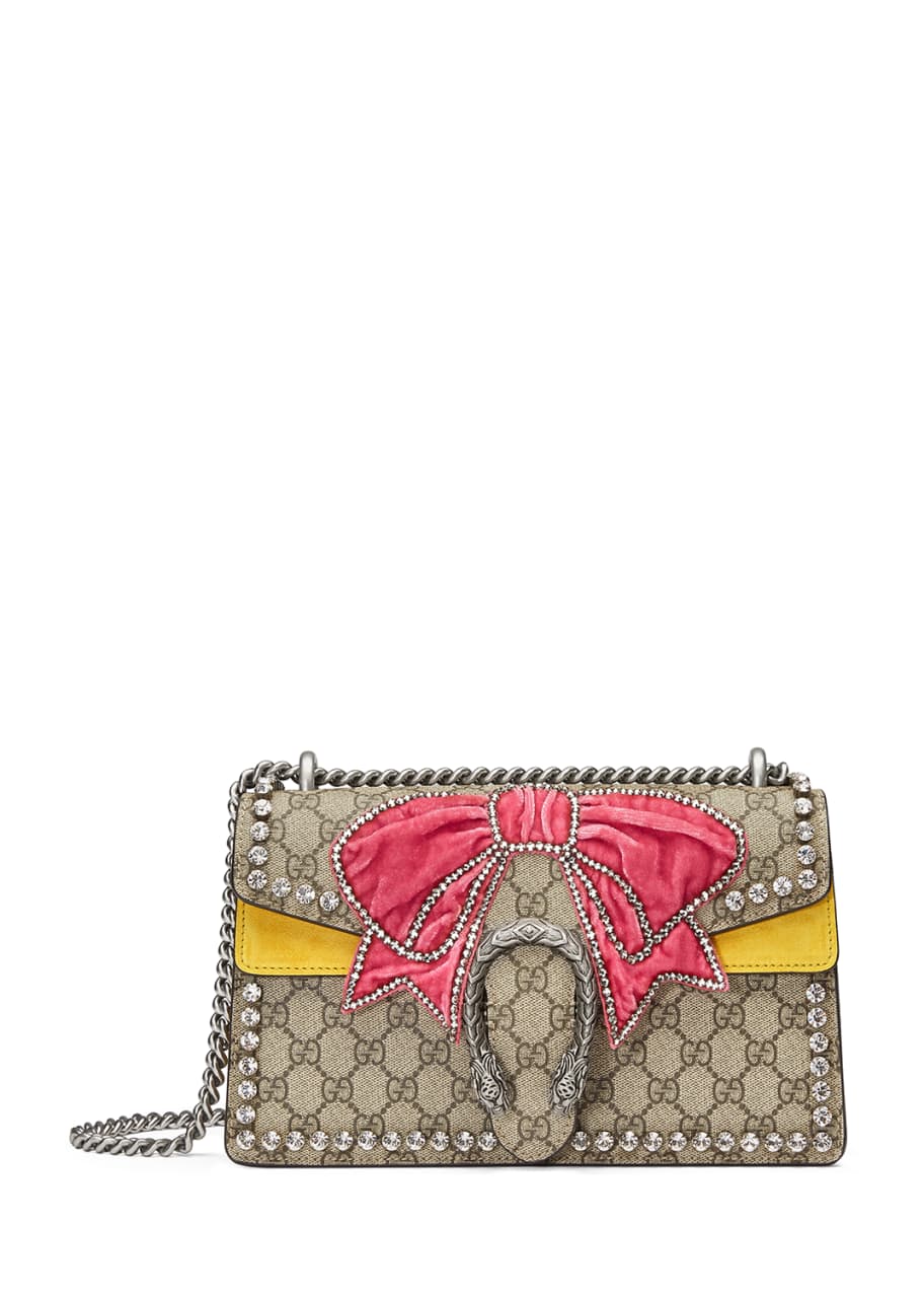 Gucci Dionysus Small Velvet GG Supreme Shoulder Bag