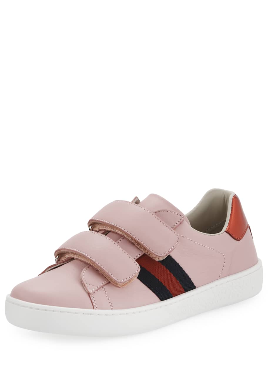 Gucci Kids Ace Leather Sneakers
