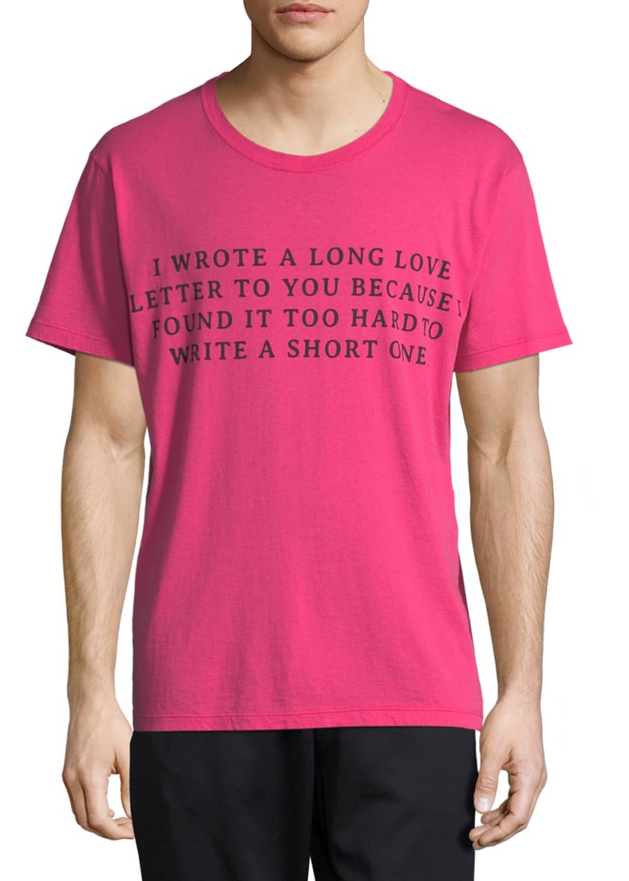 Gucci Love Letter Typographic T Shirt Bergdorf Goodman