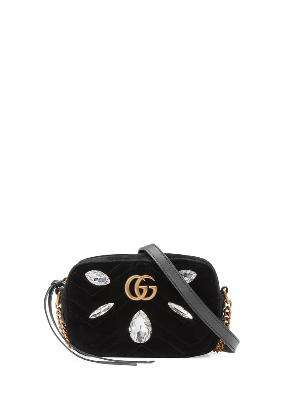 Gucci GG Marmont Mini Matelassé Velvet Camera Bag - Bergdorf Goodman