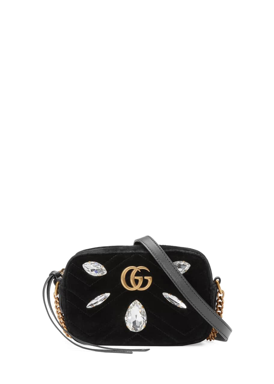 Gucci Matelasse Velvet Mini Black