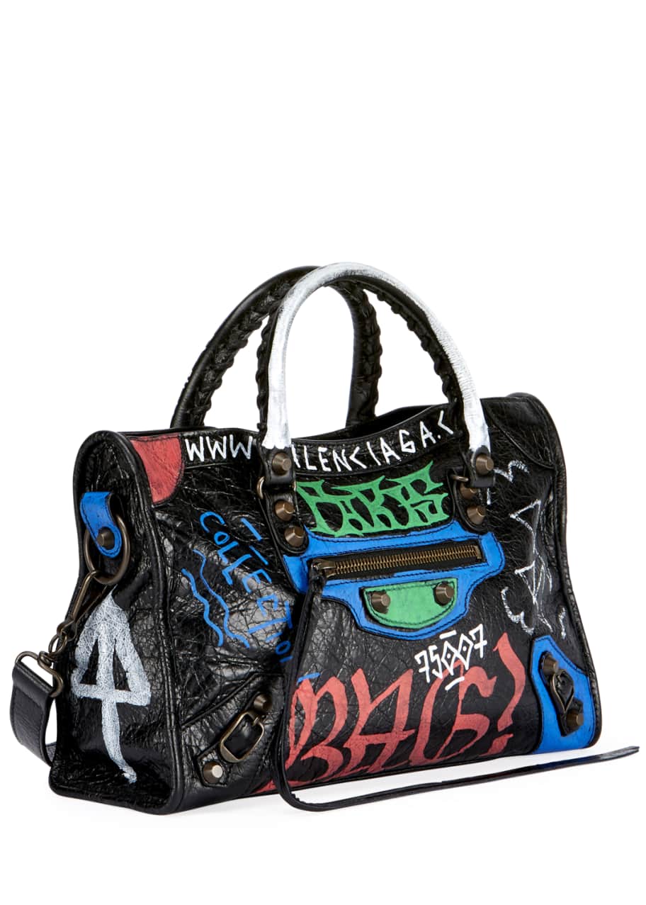 Balenciaga graffiti classic small deals city