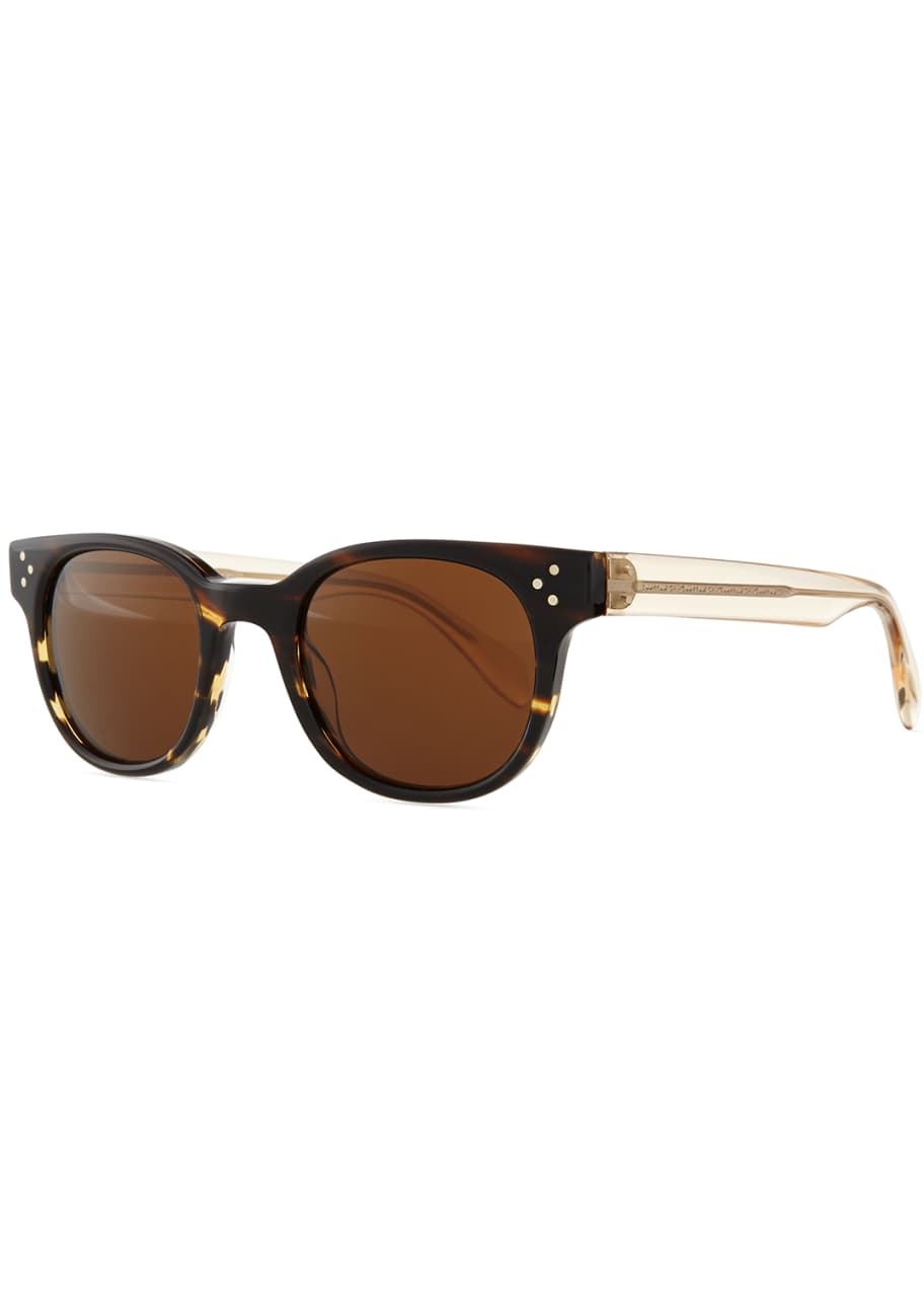Oliver Peoples Afton Round Two Tone Sunglasses Coco Bergdorf