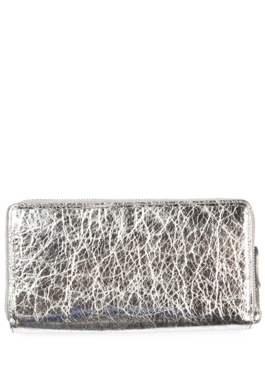 Image 1 of 1: Bazar Crinkled Leather Wallet