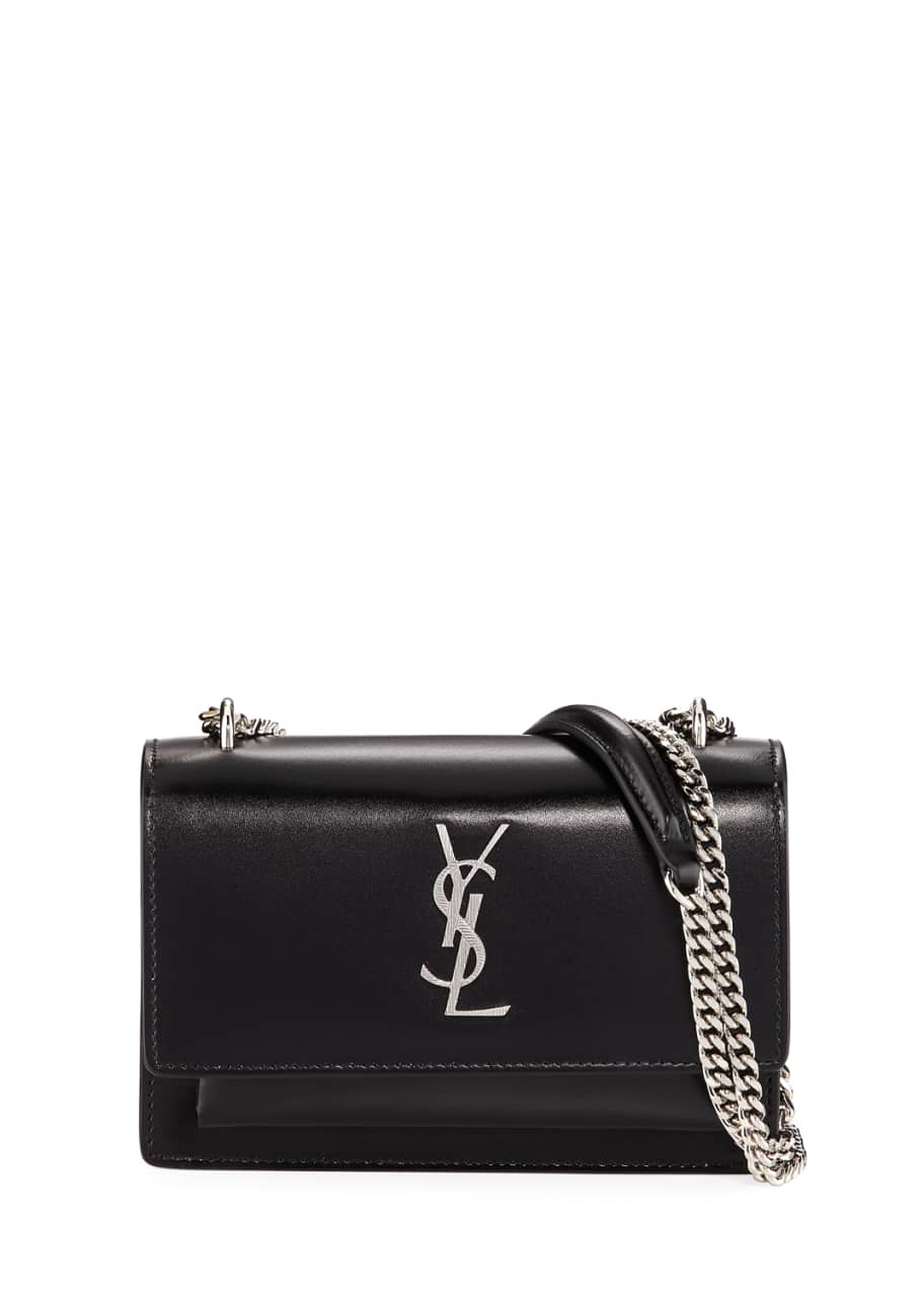 Saint Laurent Calfskin Monogram Sunset Mini Wallet on Chain Bag (SHF-d –  LuxeDH