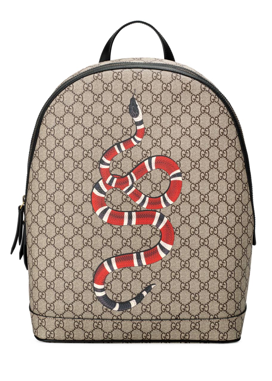 Gucci Men's GG Supreme Web Backpack with Laptop Sleeve - Bergdorf