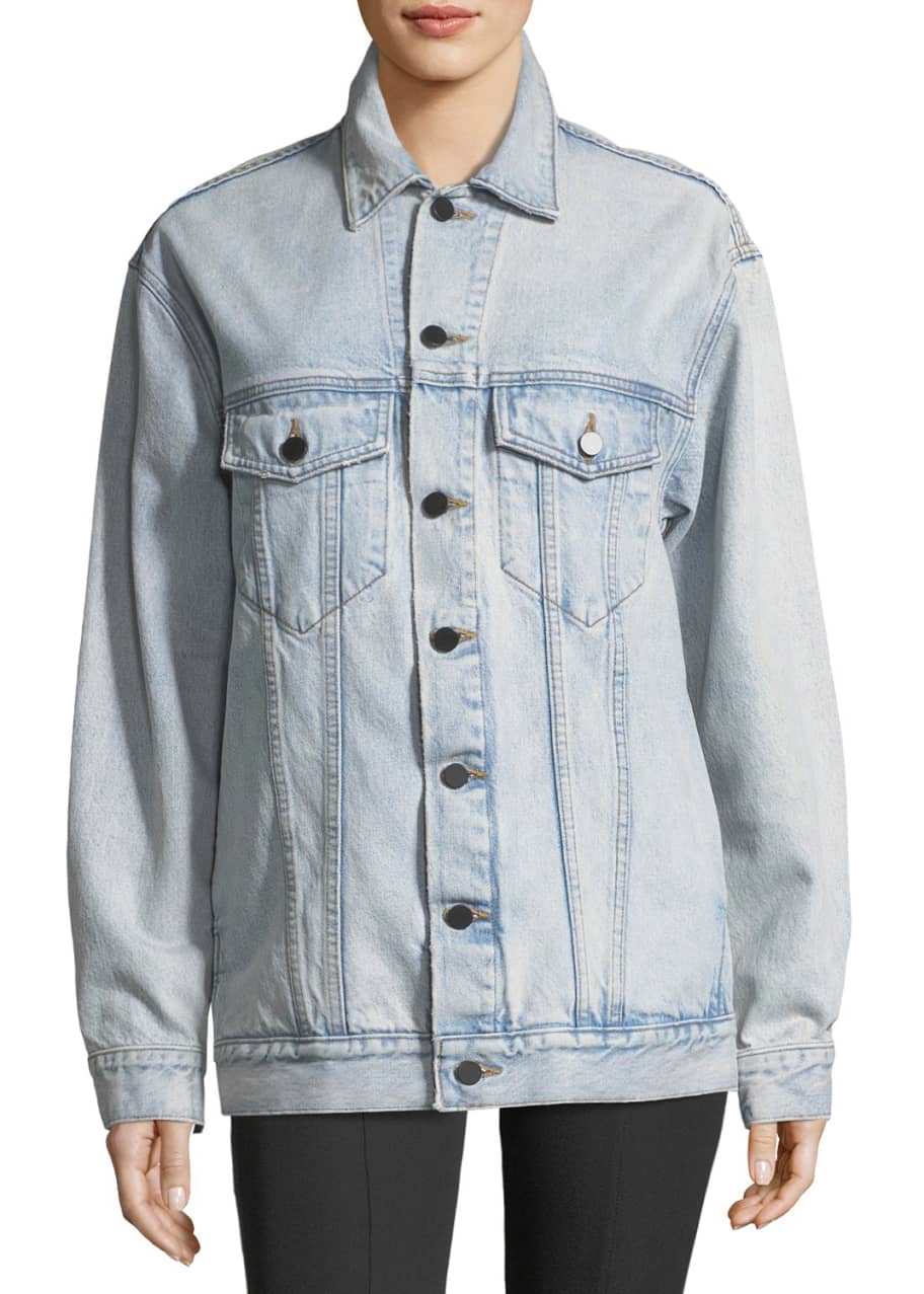 Alexander wang daze denim jacket sales