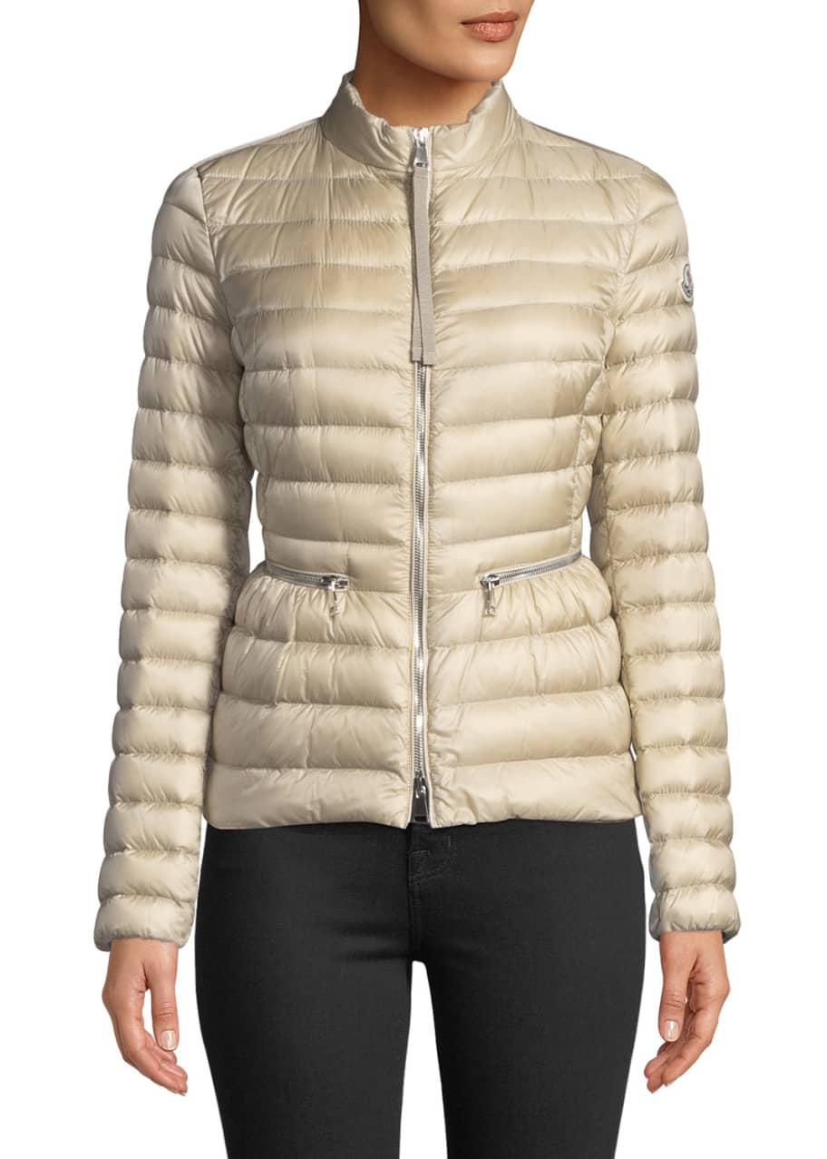 moncler agate short quilted puffer jacket
