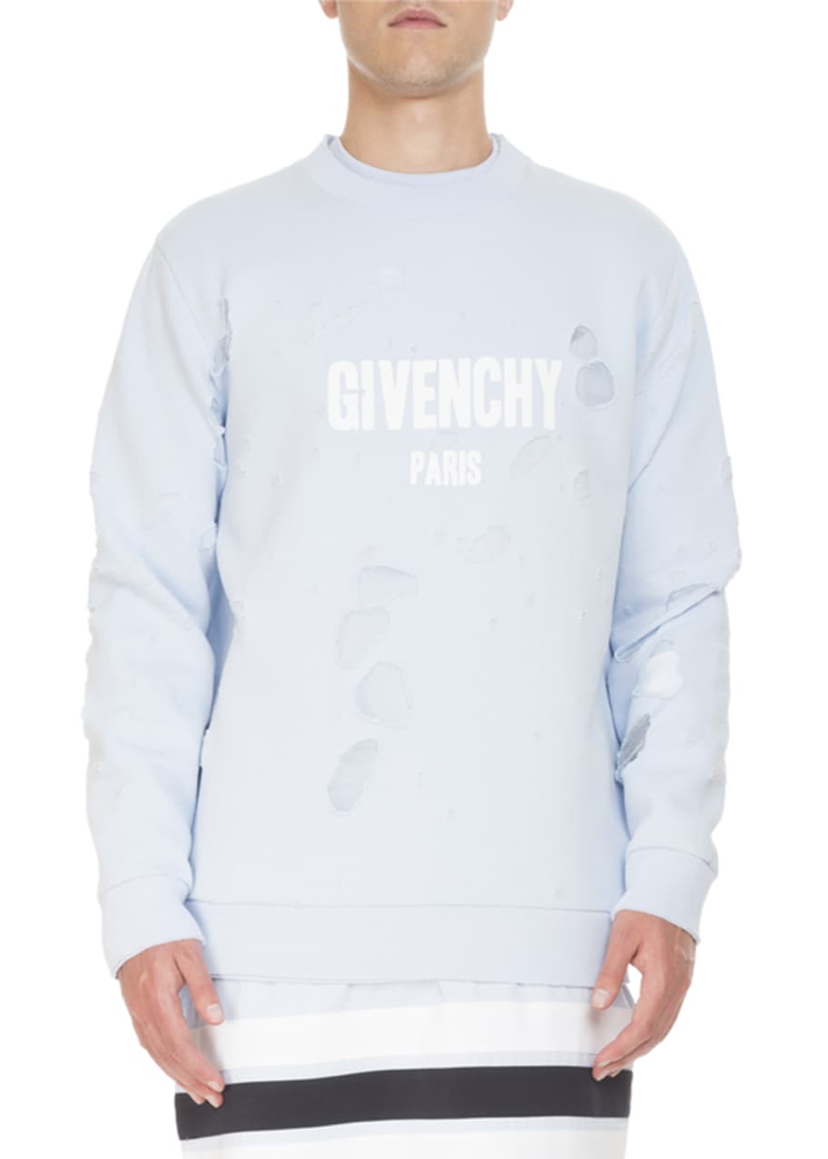 Givenchy distressed crewneck hotsell