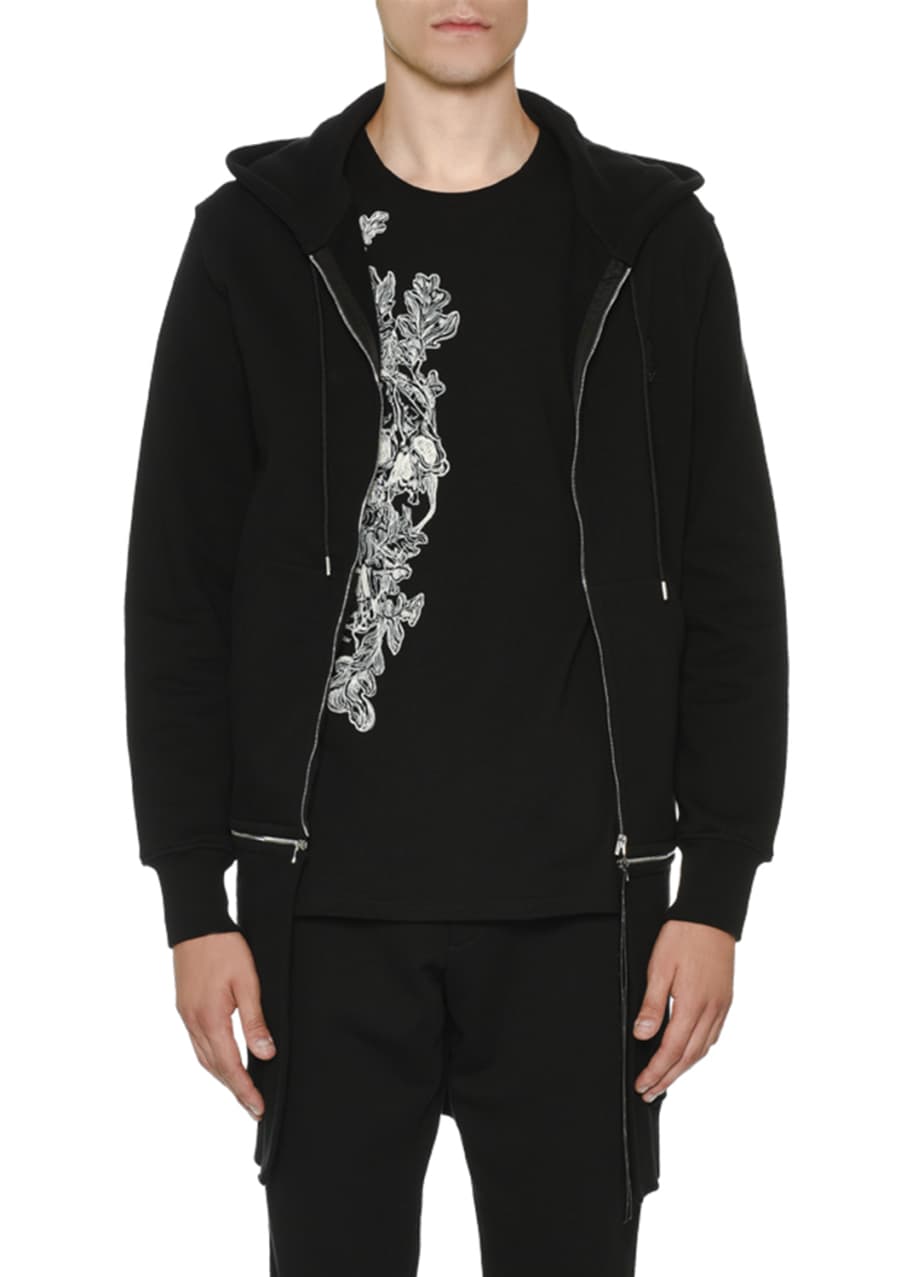 Alexander McQueen Long Zip Front Two Piece Hoodie Bergdorf Goodman