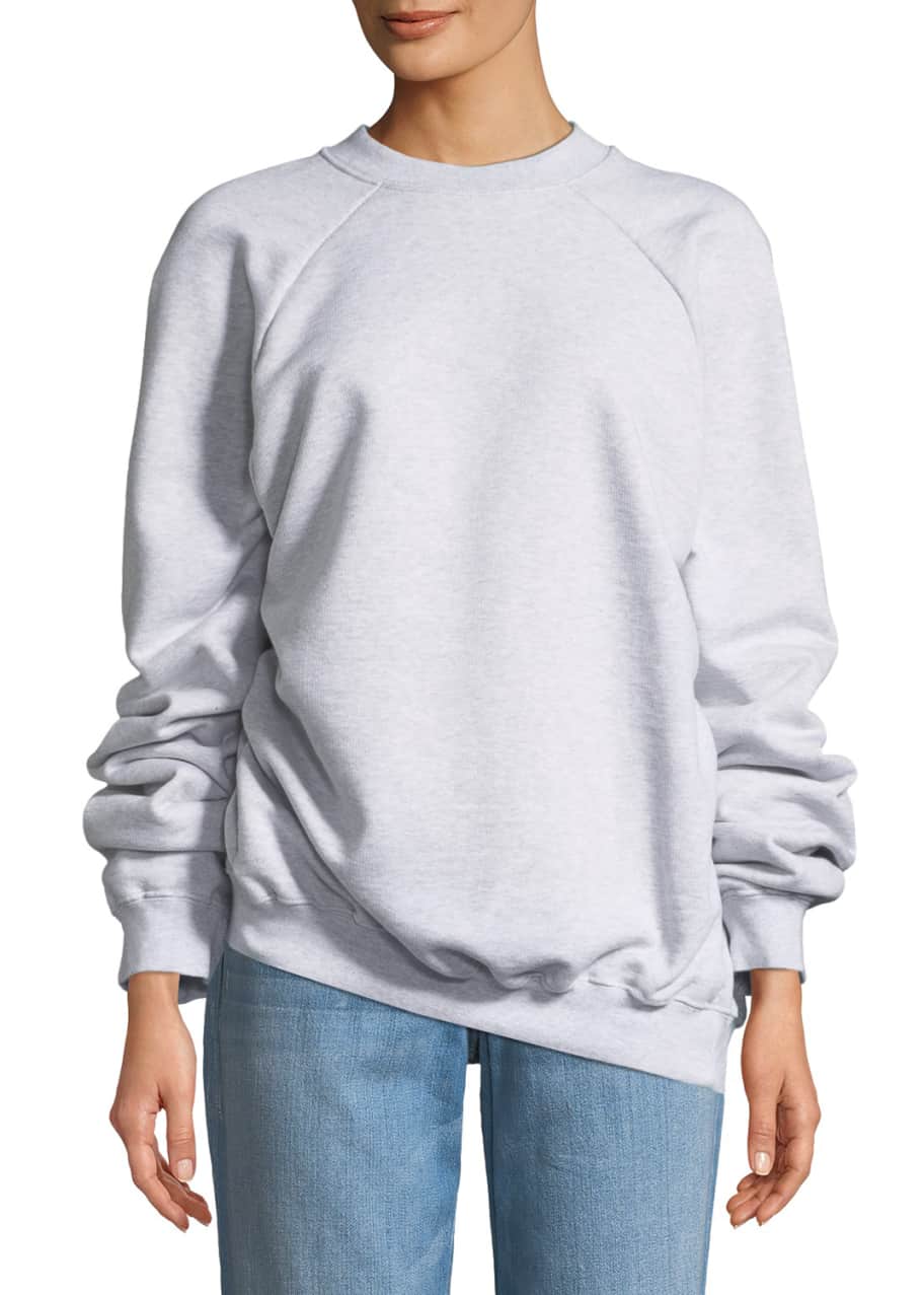 Vetements Unskinny Crewneck Cotton Jersey Sweatshirt Bergdorf