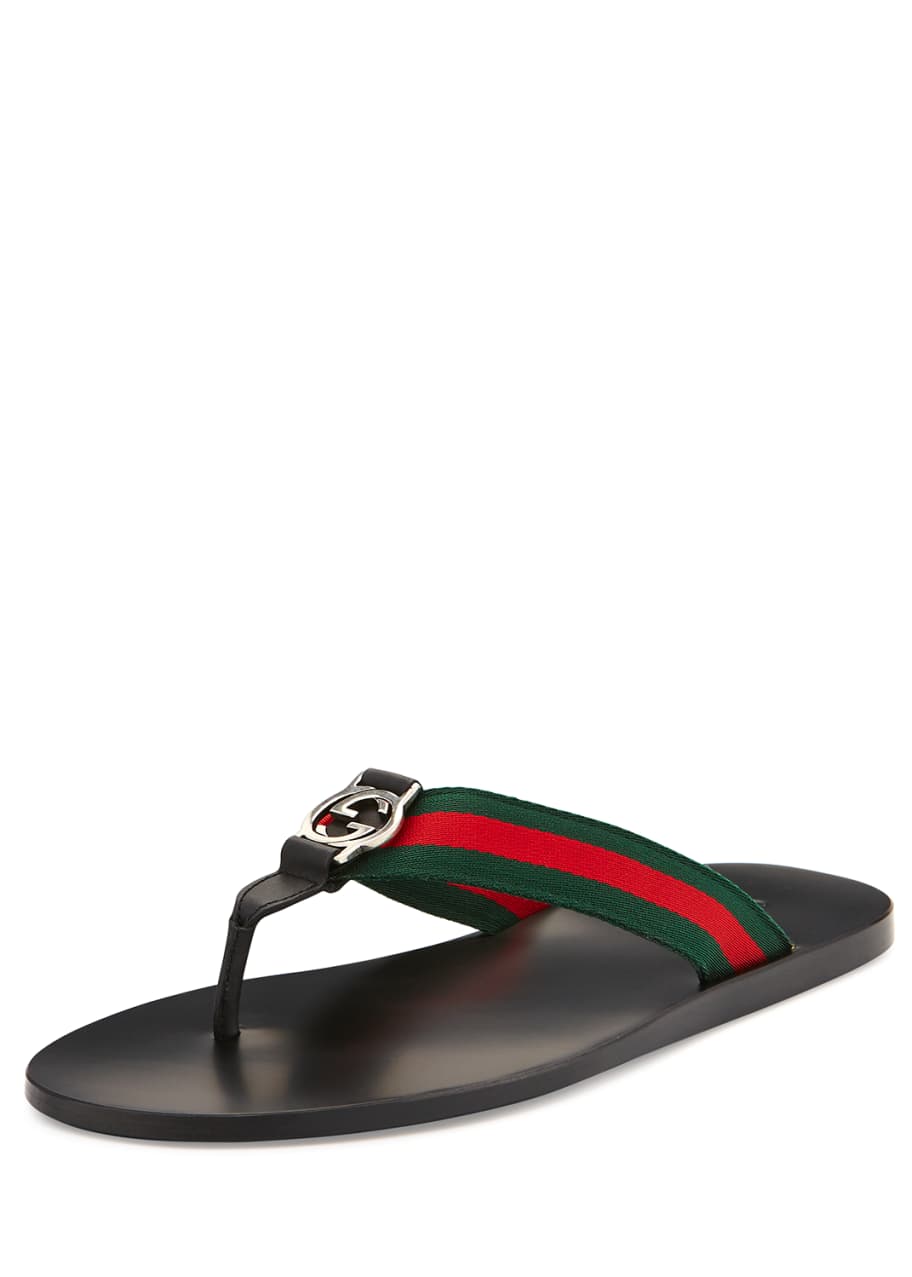 Gg line signature web thong sandal clearance