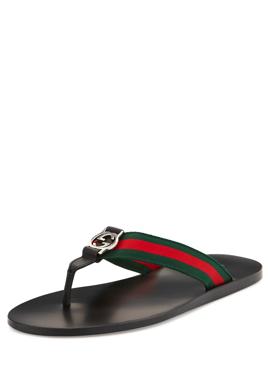 gg line signature web thong sandal