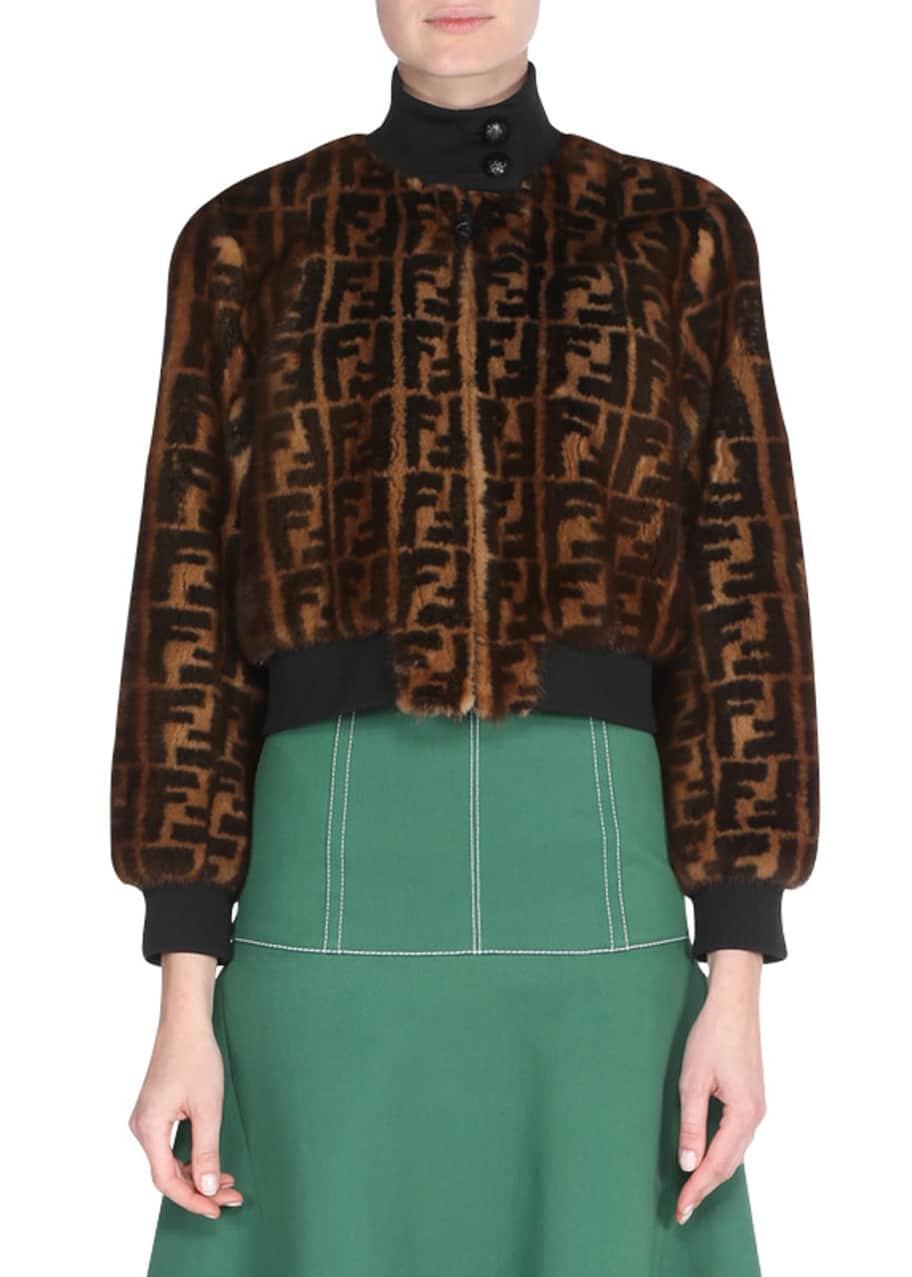 Fendi jacket fur clearance