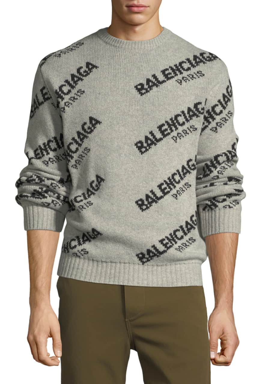 Balenciaga Knit Jacquard Sweater - Bergdorf Goodman