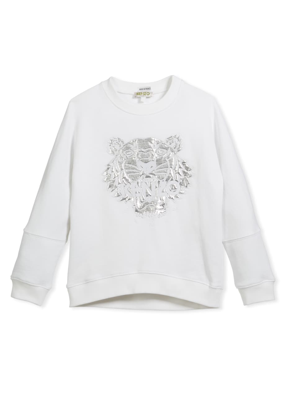 Kenzo silver tiger sweatshirt clearance