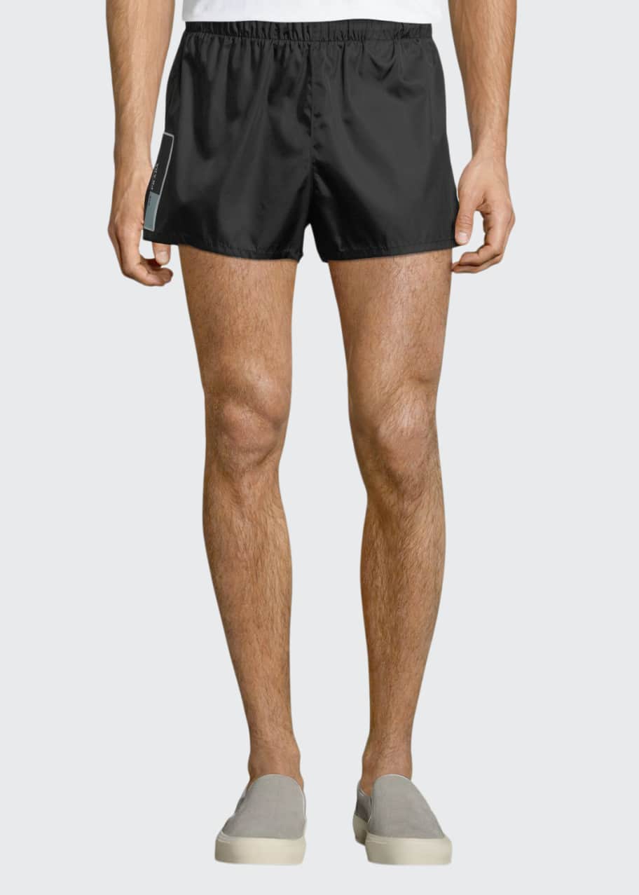 Prada Gabardine Nylon Shorts Bergdorf Goodman