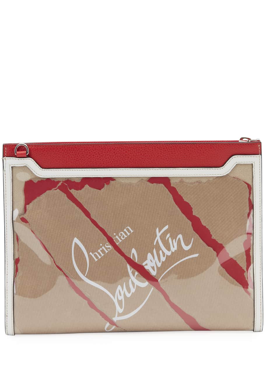 Christian Louboutin Men's Skypouch Kraft Shoulder Bag - Bergdorf