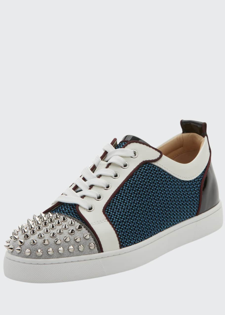 Christian Louboutin Men s Louis Junior Spiked Low Top Sneakers