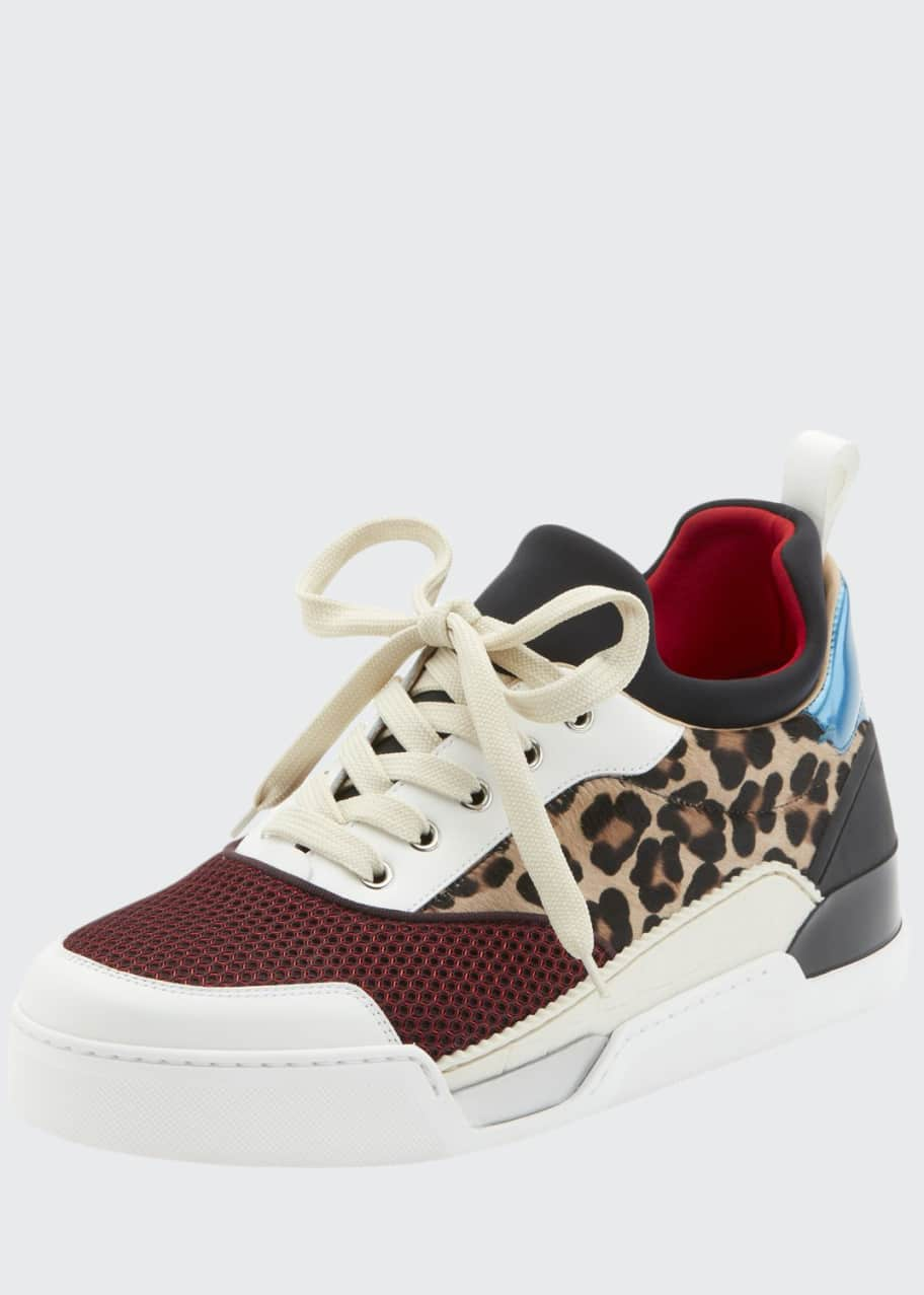 Christian Louboutin Men's Aurelien Colorblock Low-Top Sneakers