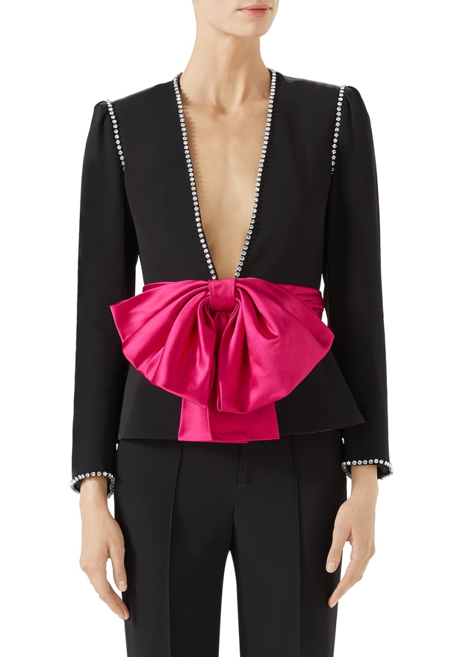 Gucci new arrivals bow jacket