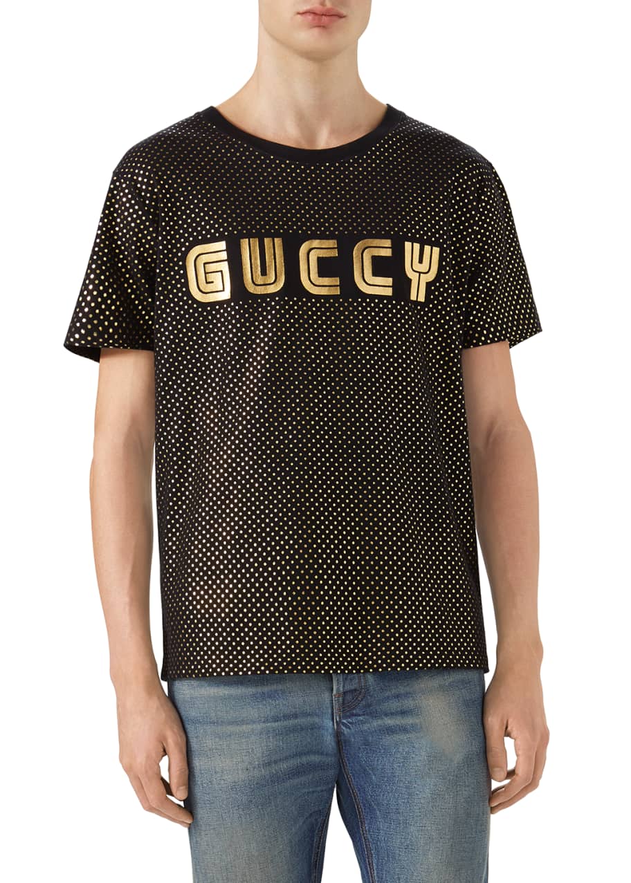 Gucci Guccy Block Logo T Shirt Bergdorf Goodman