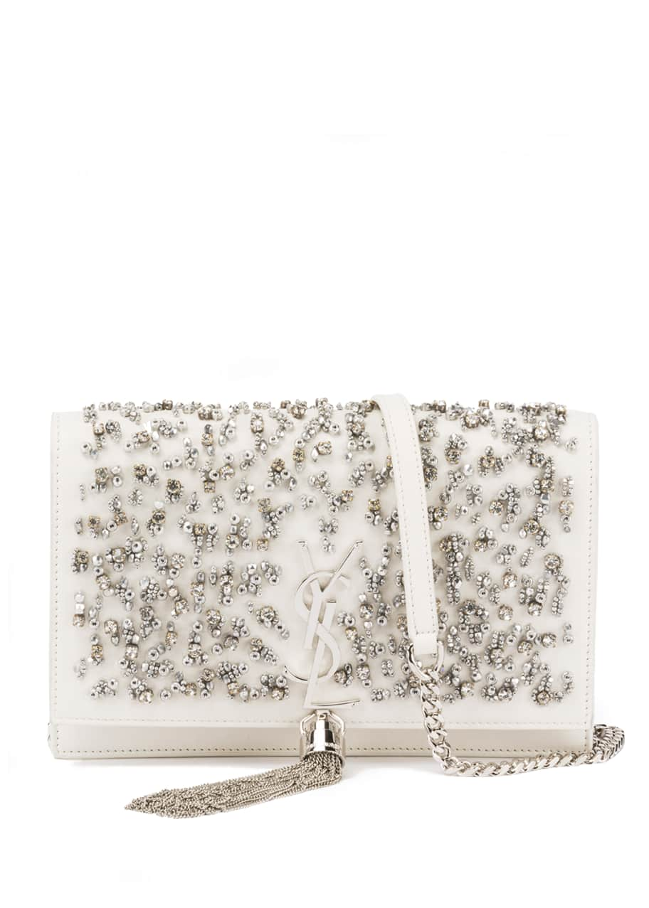 small rhinestone-embellished Kate chain bag