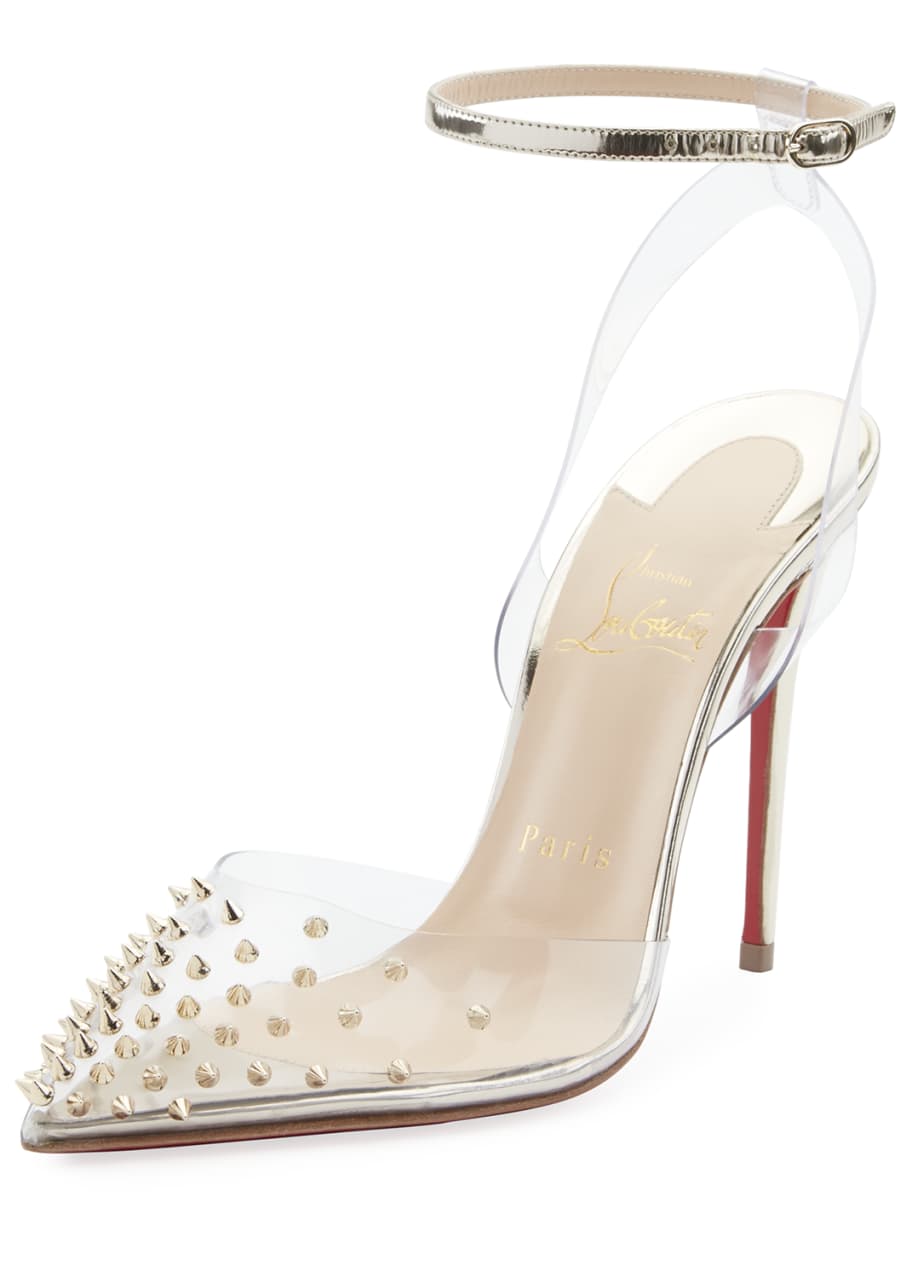 christian louboutin clear heels