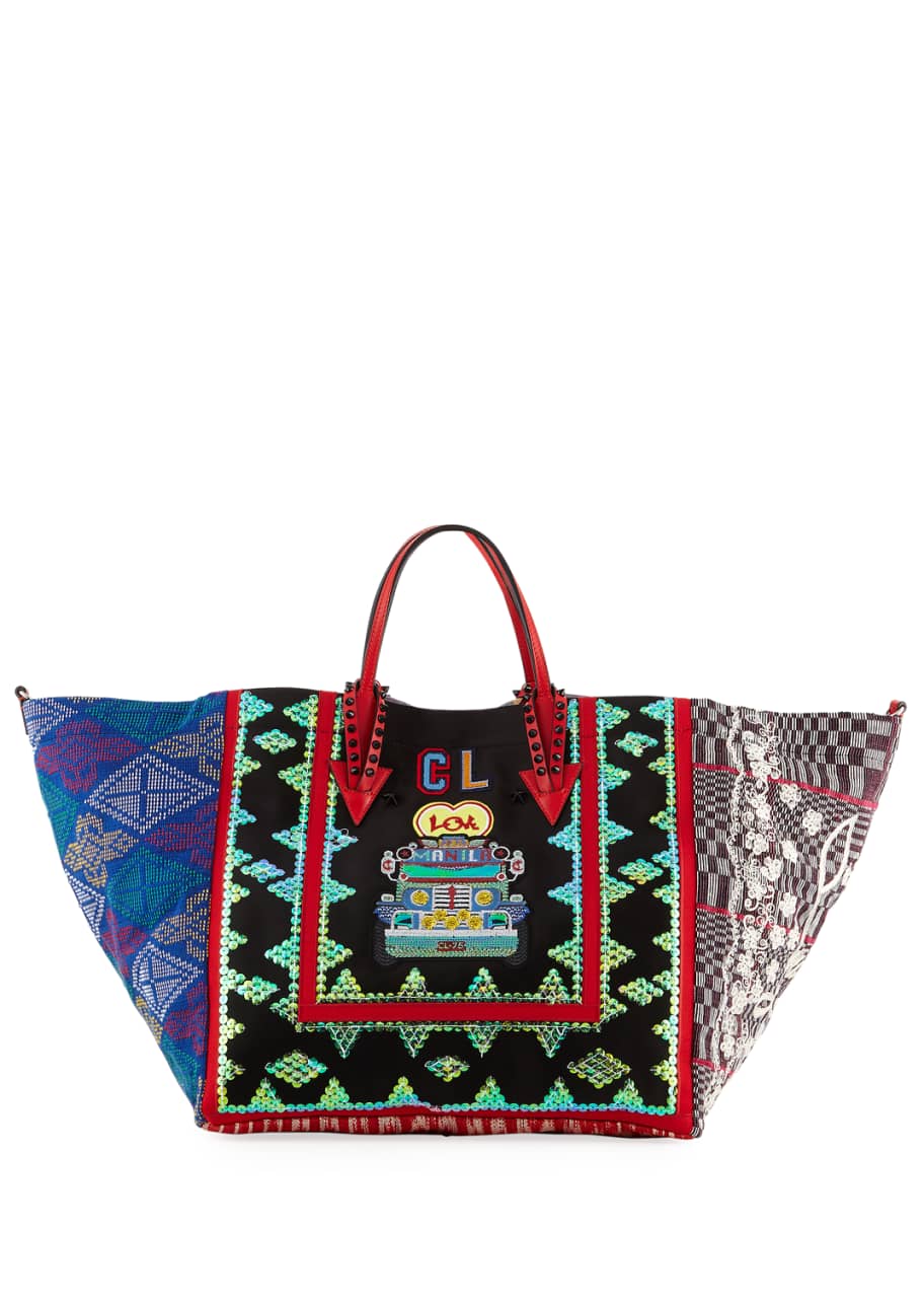 Christian Louboutin Manilacaba Multipattern Tote Bag - Bergdorf ...