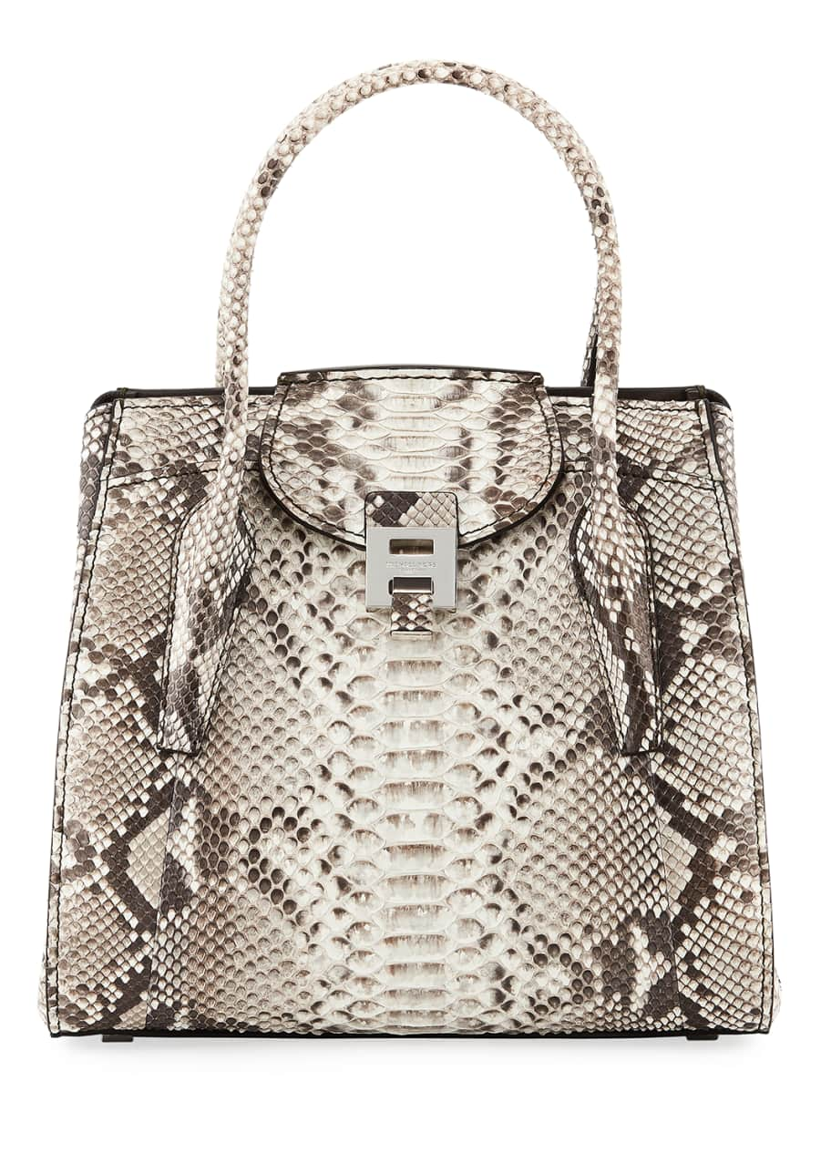 Michael Kors Bancroft Large Satchel Python Bag - Bergdorf Goodman