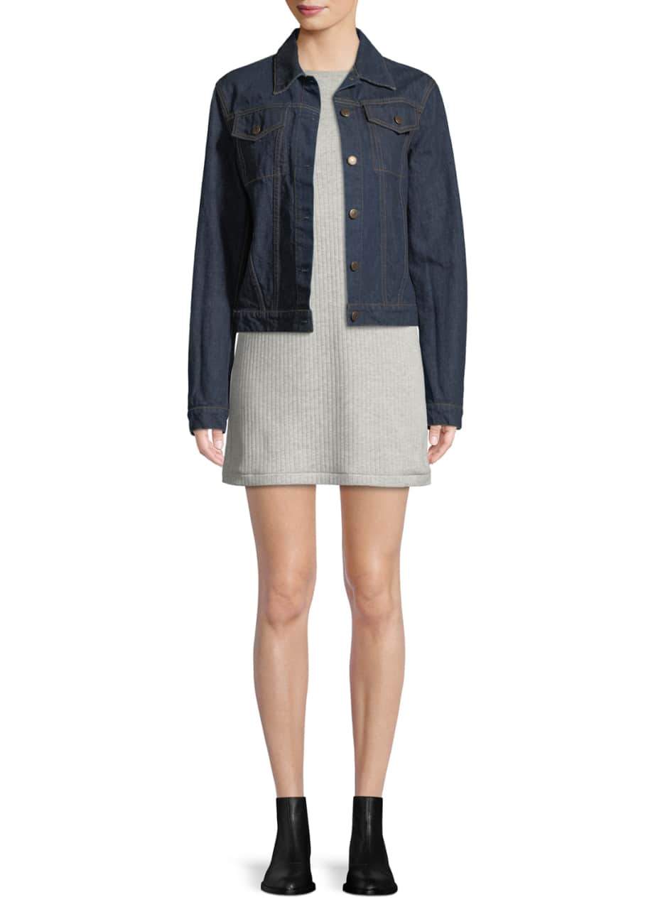 Helmut lang striped denim deals jacket
