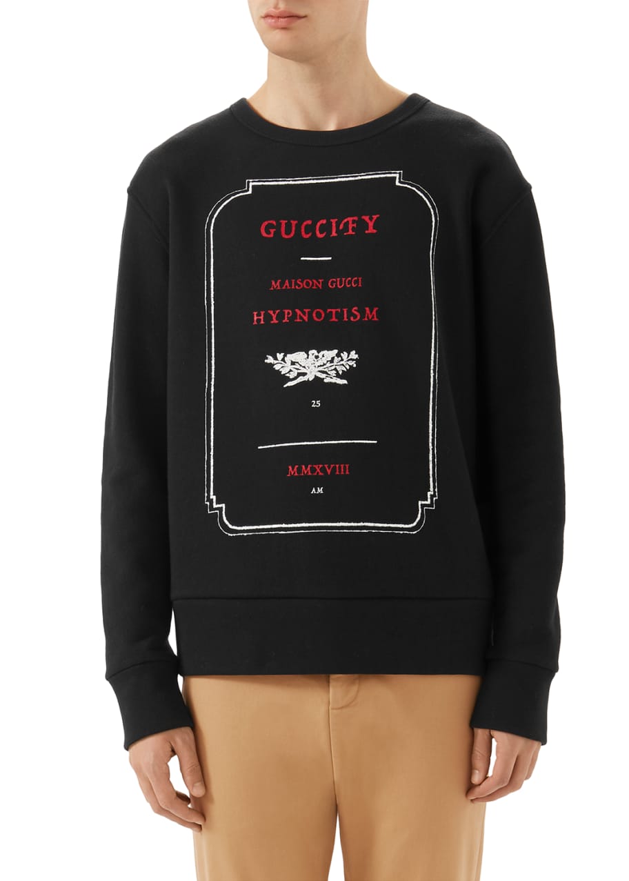 Gucci Guccify Graphic-Front Sweatshirt - Bergdorf Goodman