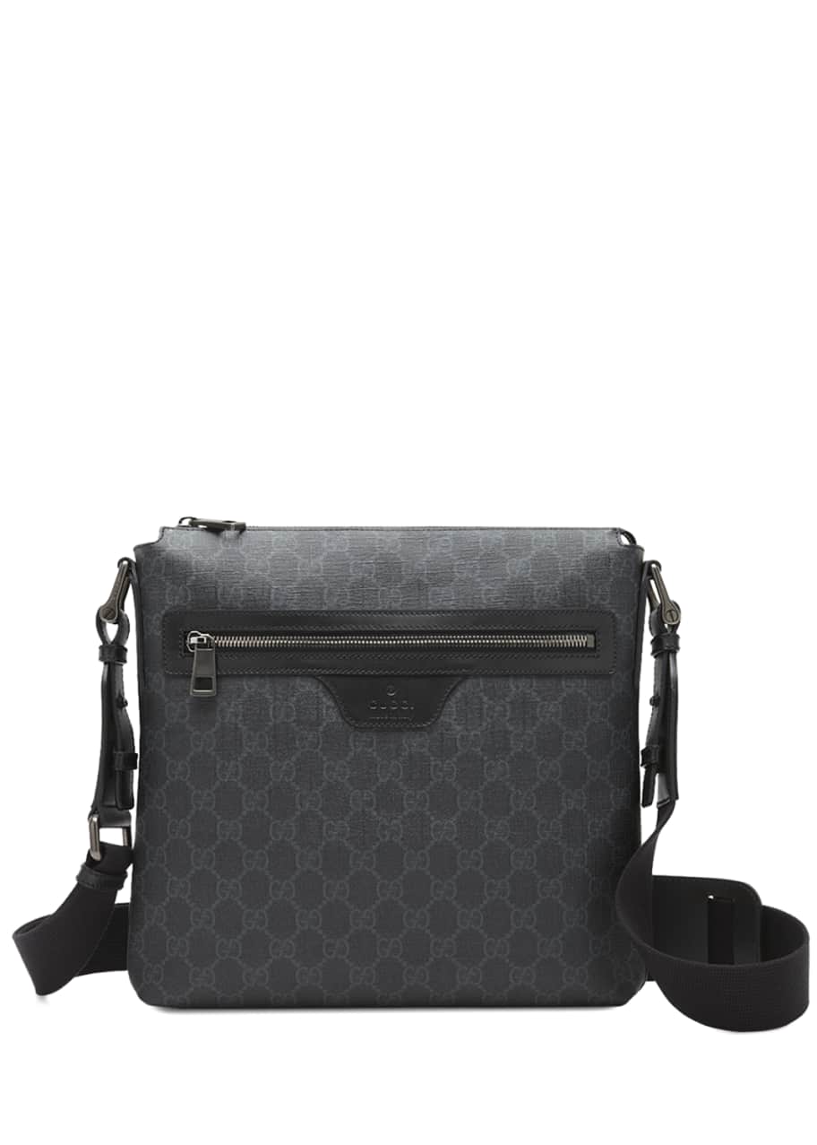 Gucci GG Supreme Small Canvas Messenger Bag, Black - Bergdorf Goodman