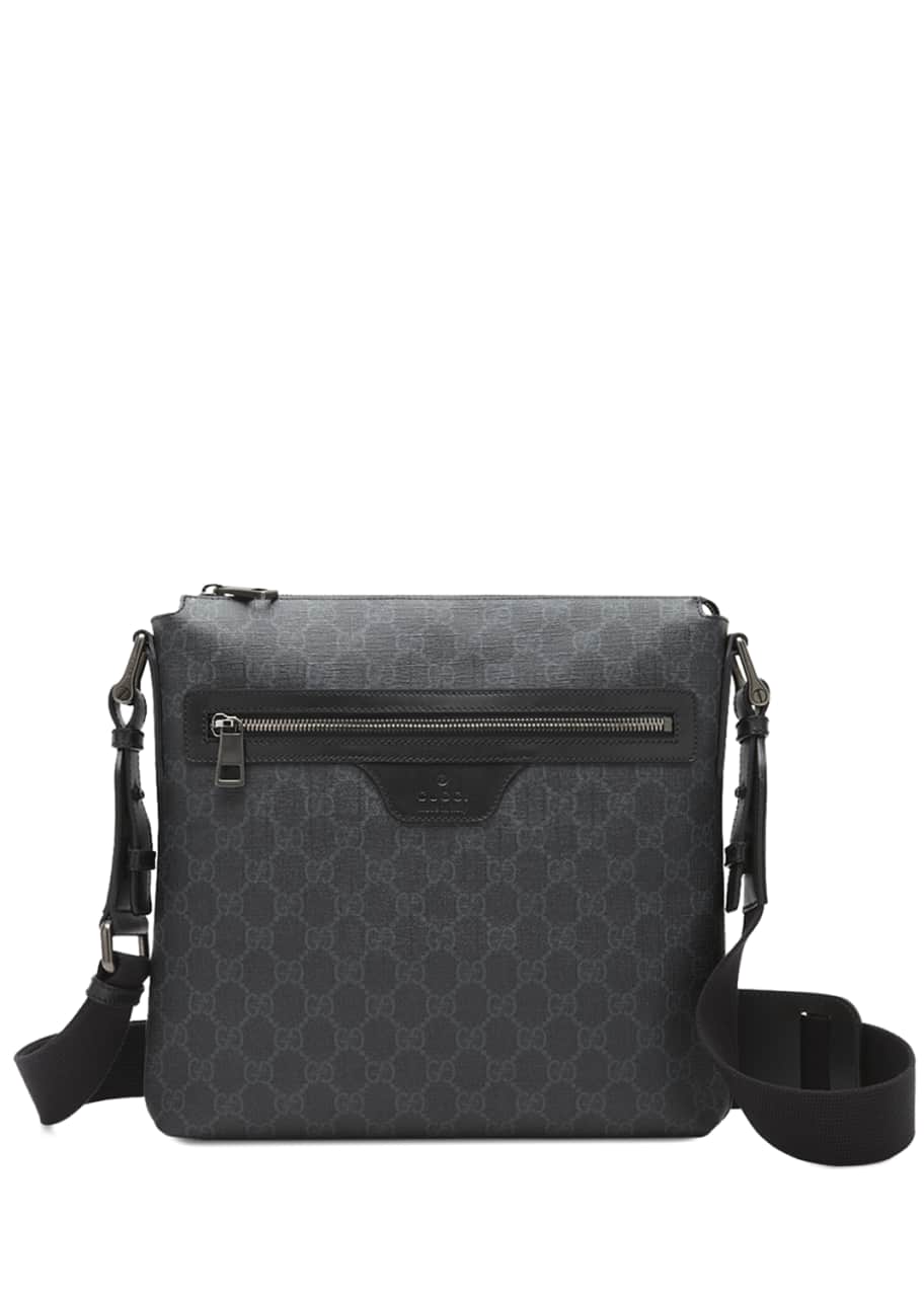 Gucci GG Supreme Small Canvas Messenger Bag Black Bergdorf Goodman