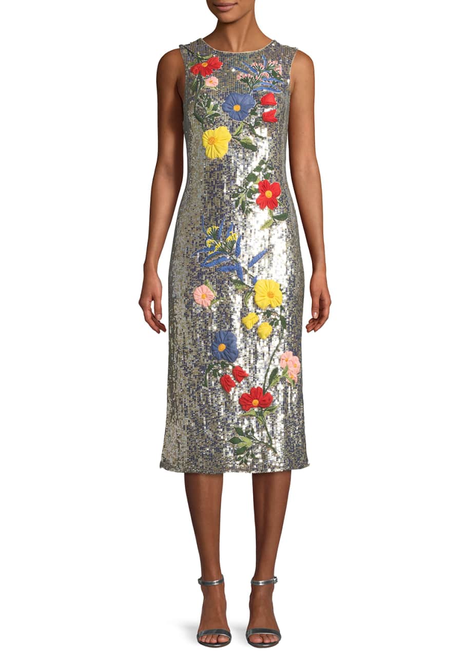 Alice and olivia nat sequin best sale dress