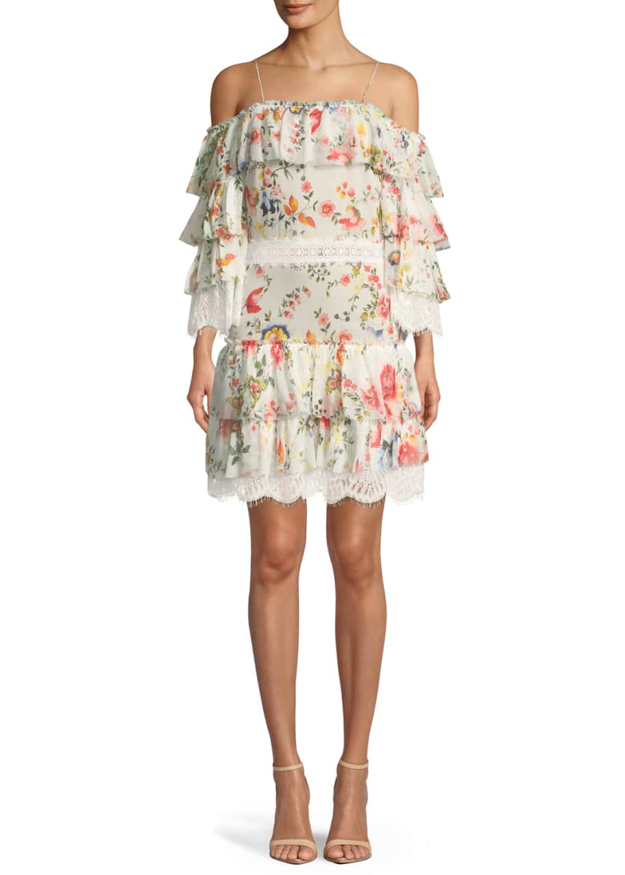 Alice and olivia best sale cold shoulder dress