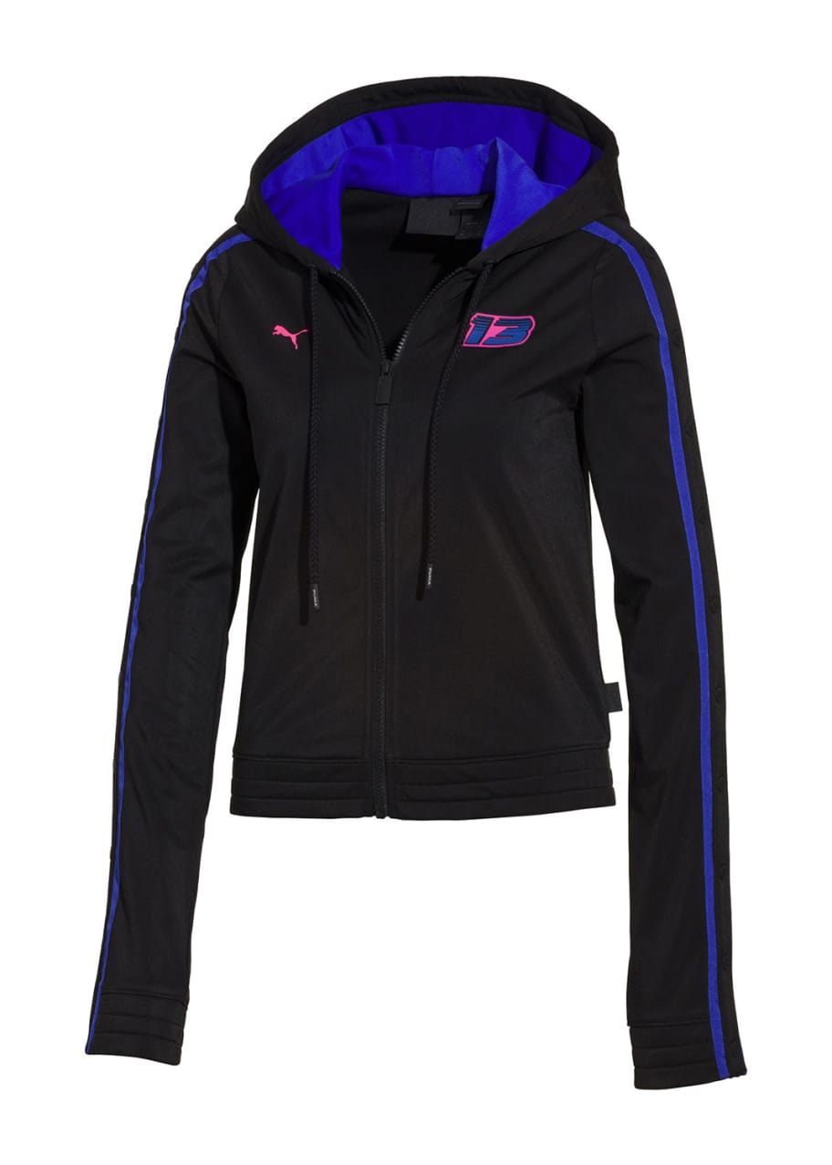Image 1 of 1: Zip-Front Fitted Tearaway Track Jacket