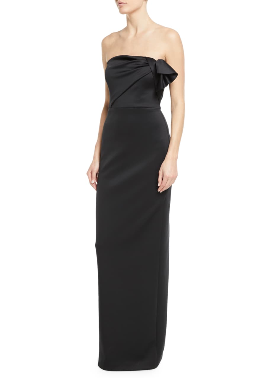 Black Halo Divina Strapless Column Gown - Bergdorf Goodman