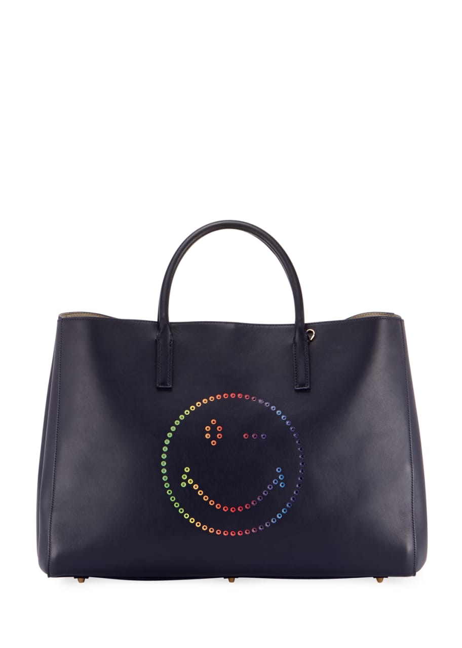 Anya Hindmarch Ebury Maxi Rainbow Wink Tote Bag Bergdorf Goodman