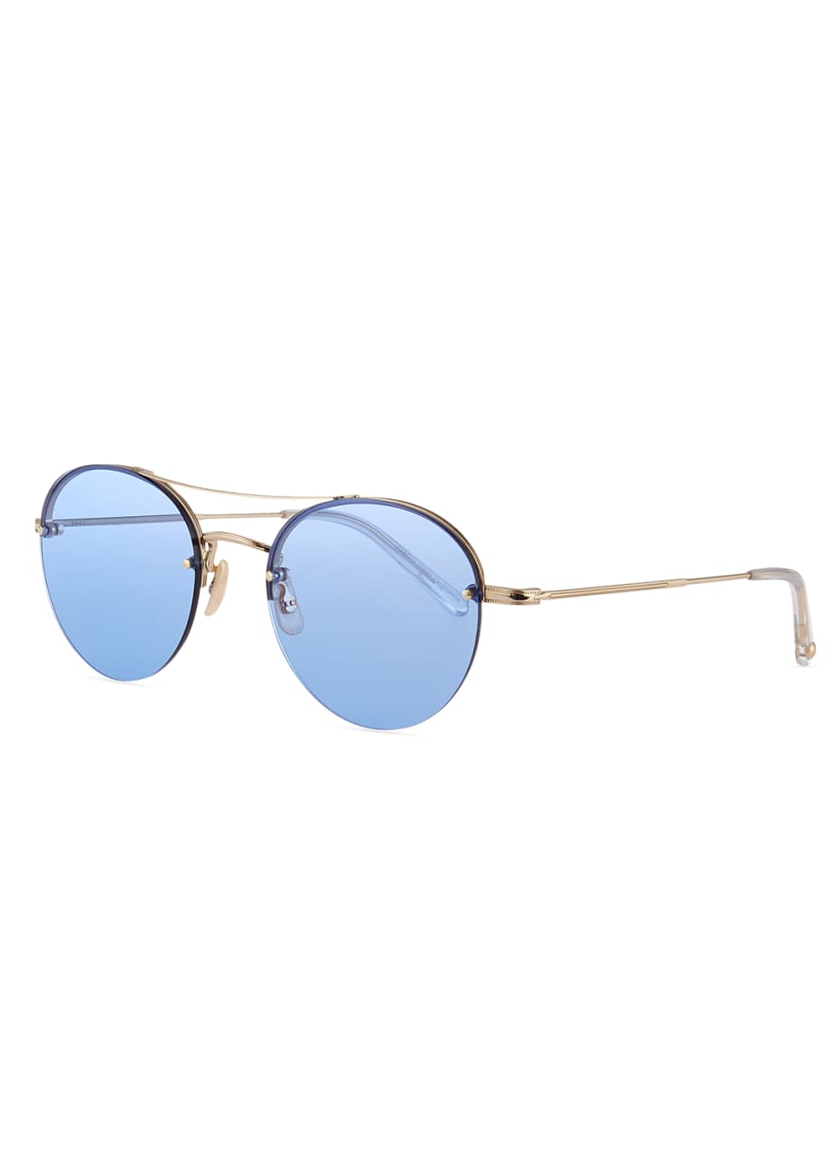 Image 1 of 1: Beaumont Round Steel Sunglasses