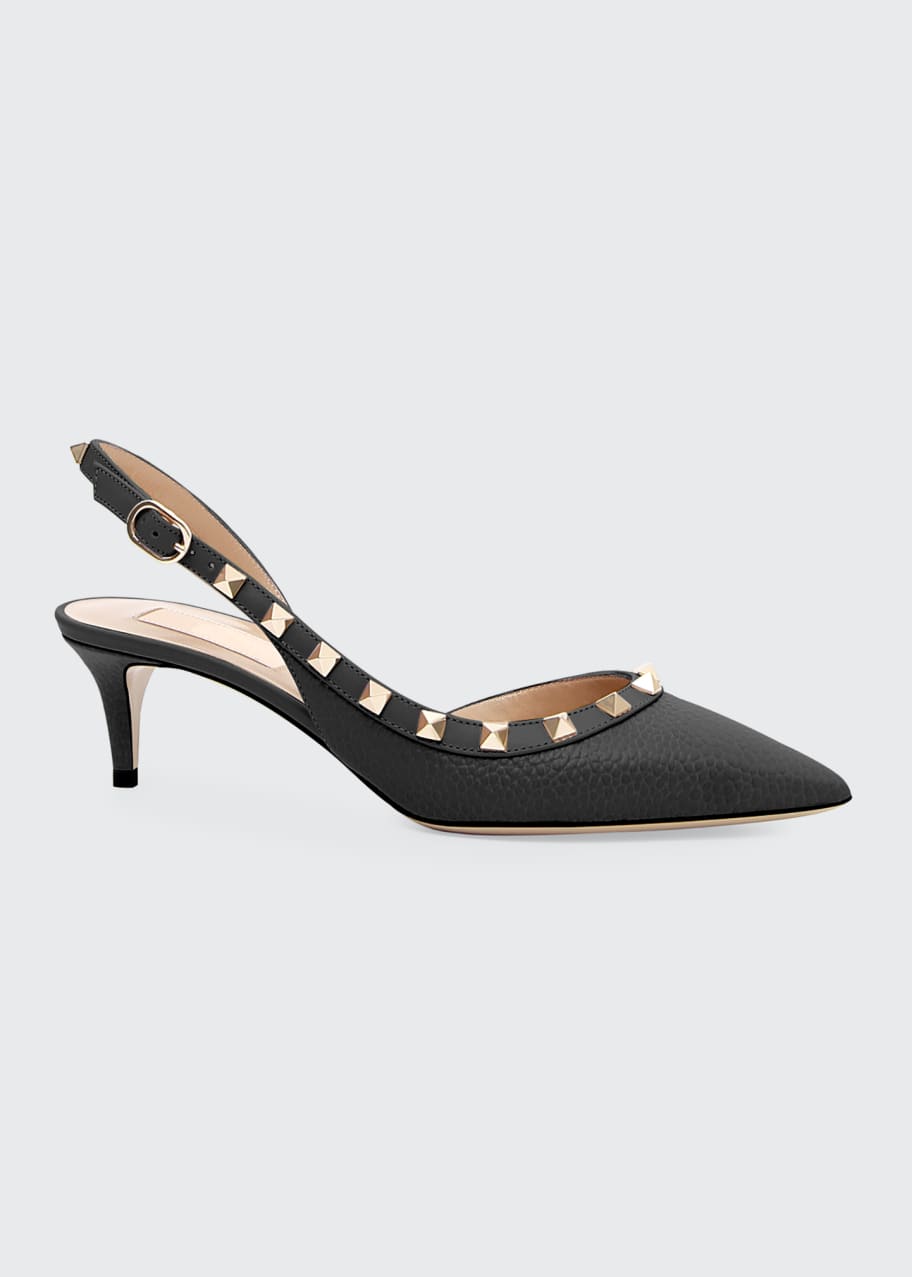 Valentino Garavani Rockstud Half-d'Orsay Slingback Pumps - Bergdorf Goodman