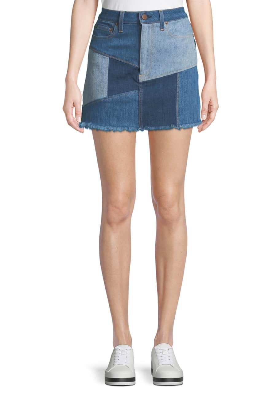 Alice and olivia denim skirt hotsell