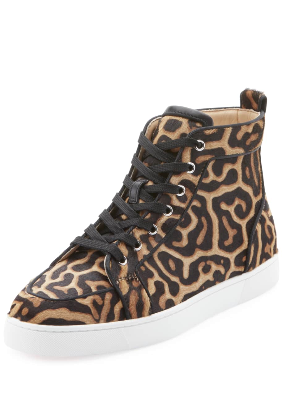 men's leopard sneakers