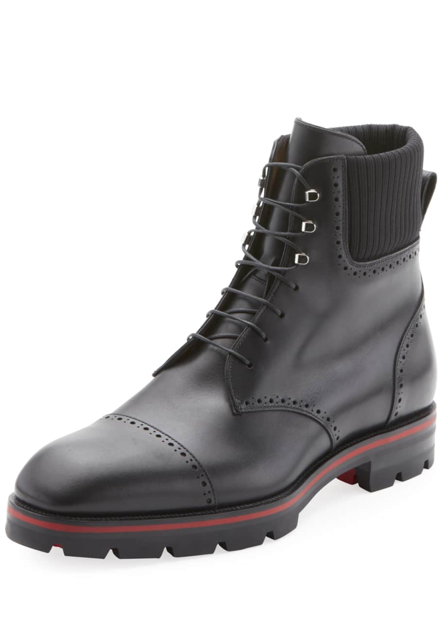Christian Louboutin Men s CityCroc Leather Hiking Boots Bergdorf